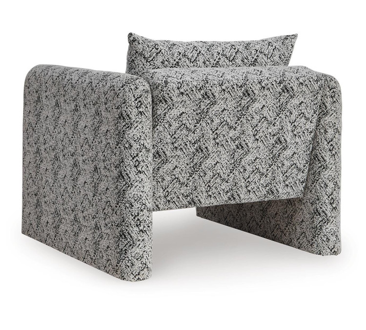 Kenbell Accent Chair - Black/White