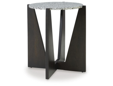 Tellrich Accent Table - Black/White