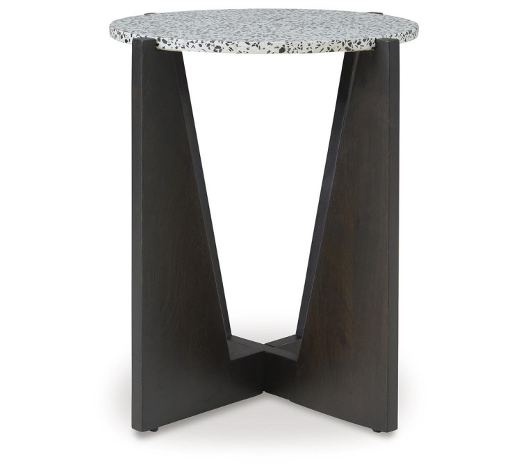 Tellrich Accent Table - Black/White