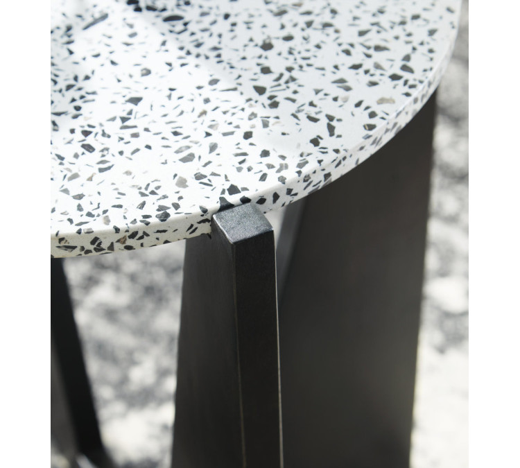 Tellrich Accent Table - Black/White