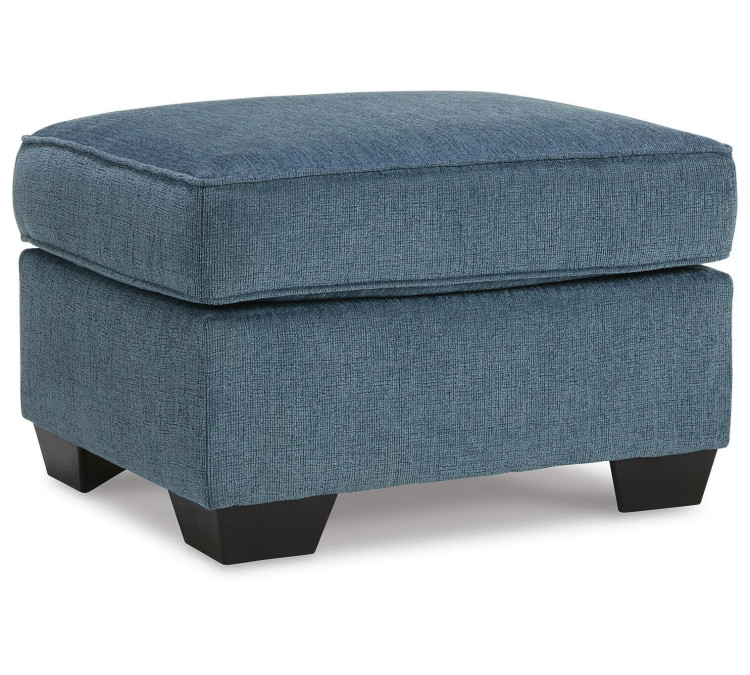 Cashton Chair and Ottoman - Blue
