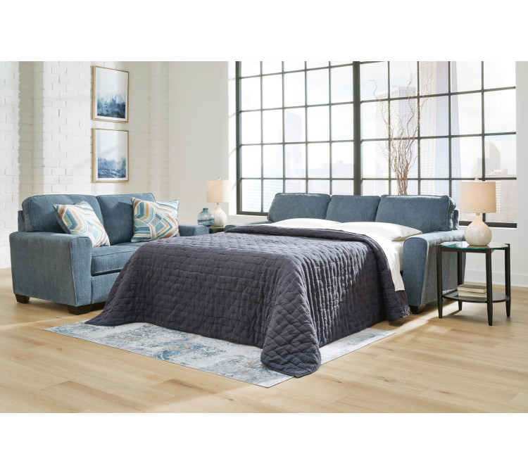 Cashton Queen Sofa Sleeper - Blue
