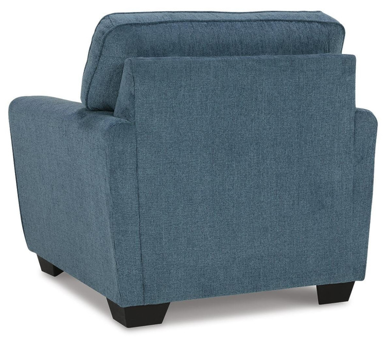 Cashton Sofa, Loveseat, Chair and Ottoman - Blue