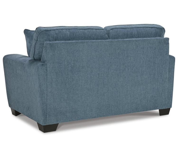 Cashton Sofa, Loveseat, Chair and Ottoman - Blue
