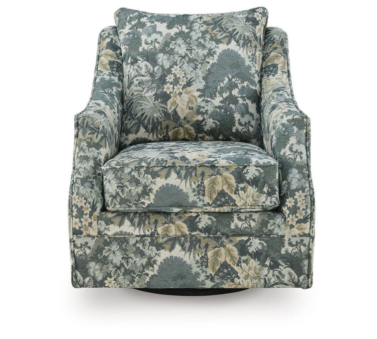 Gubbins Swivel Accent Chair - Blue/Green/Yellow