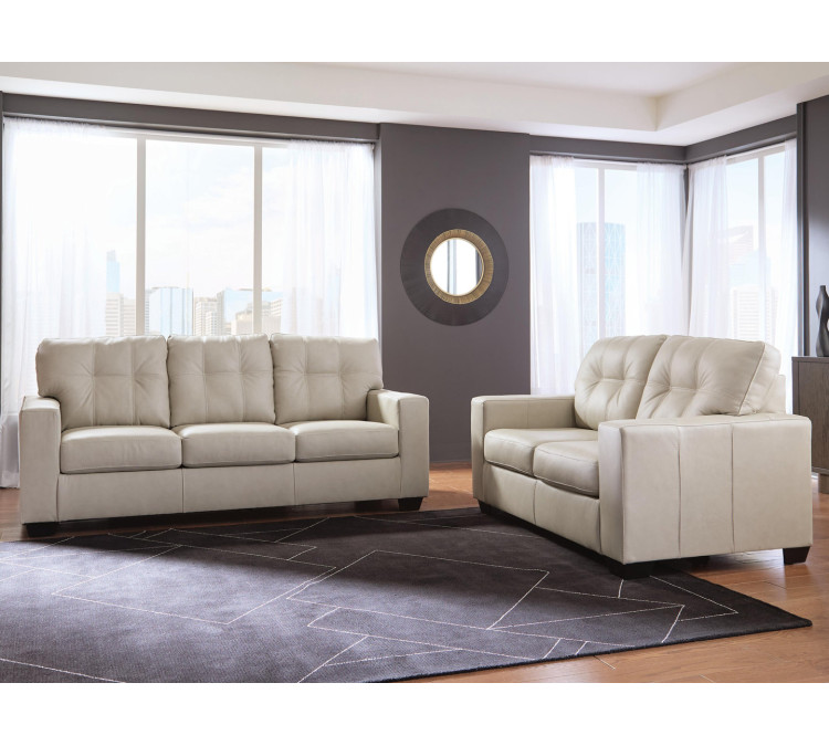 Santorine Sofa and Loveseat - Bone