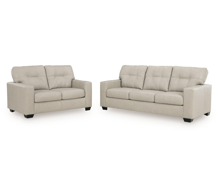 Santorine Sofa and Loveseat - Bone