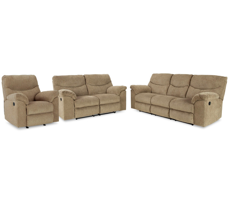 Alphons Sofa, Loveseat and Recliner - Briar