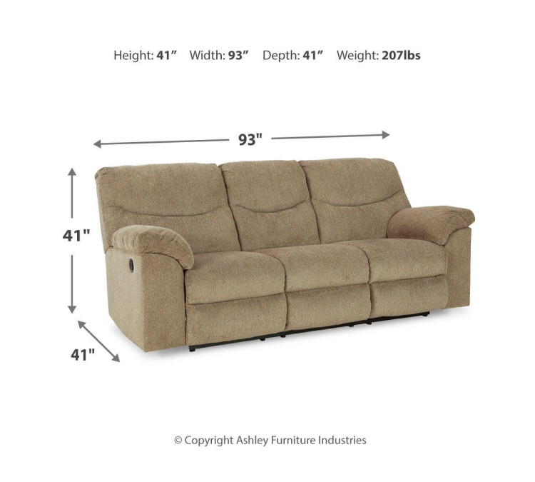 Alphons Sofa, Loveseat and Recliner - Briar