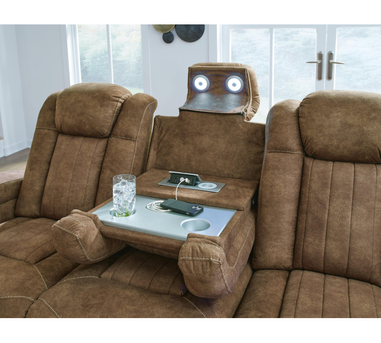 Wolfridge Power Reclining Sofa - Brindle