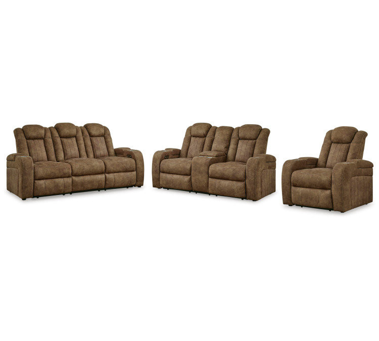 Wolfridge Sofa, Loveseat and Recliner - Brindle