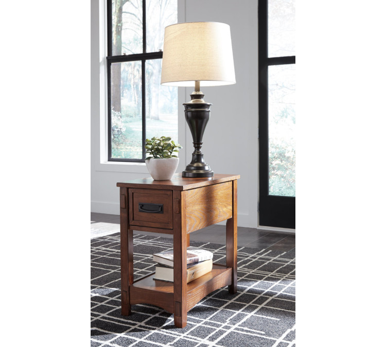 Breegin Chairside End Table - Brown