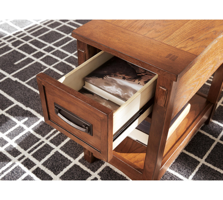 Breegin Chairside End Table - Brown