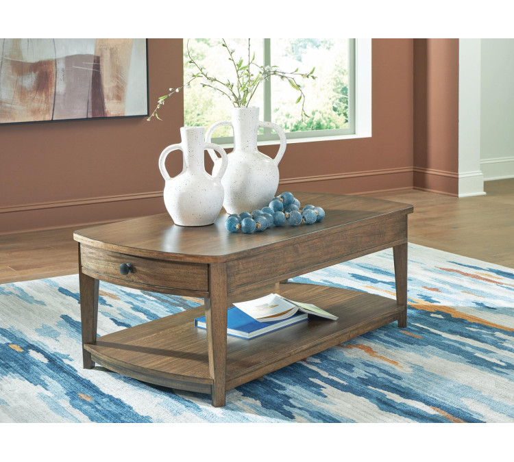 Burkbyer Coffee Table - Brown