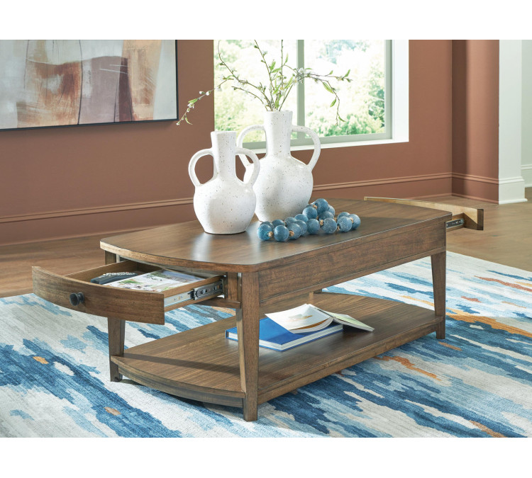 Burkbyer Coffee Table - Brown