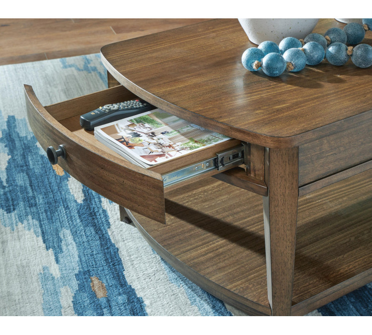 Burkbyer Coffee Table - Brown