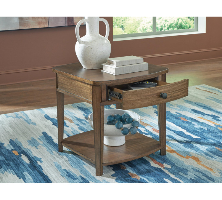 Burkbyer End Table - Brown