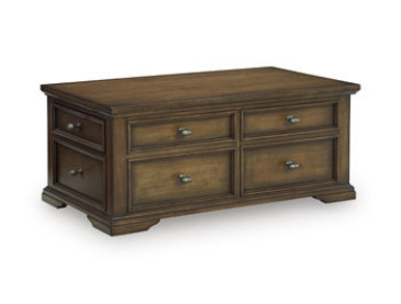 Channley Lift-Top Coffee Table - Brown