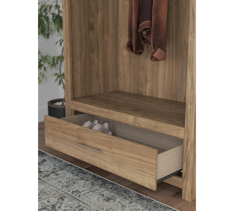 Dovander Hall Tree with Storage Bench - Brown