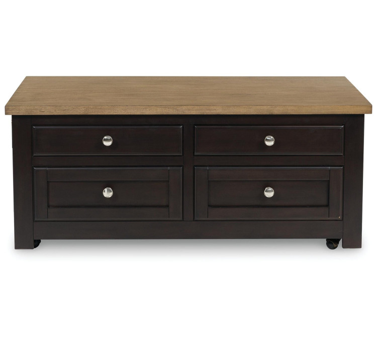 Drazmine Lift-Top Coffee Table - Brown