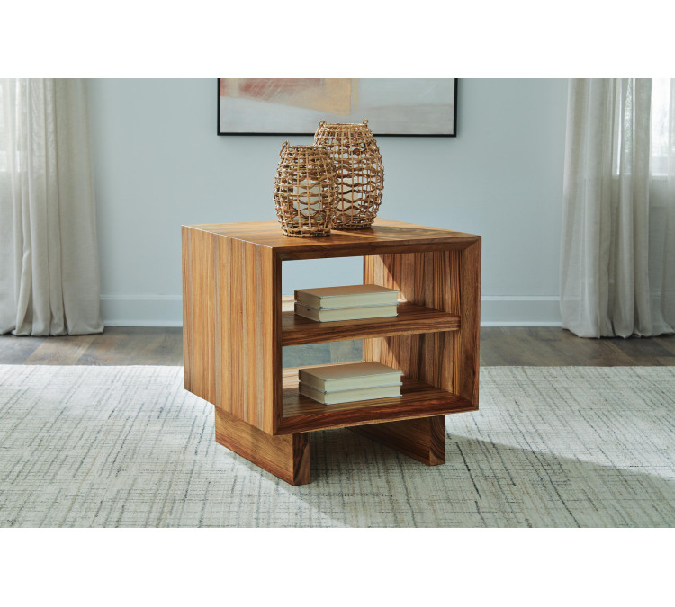 Dressonni End Table - Brown