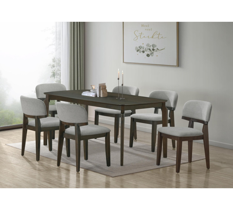 Finland – 7 Pcs Dining Set – Rustic