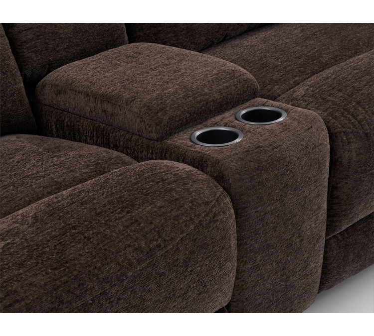 Gatlin Dual/Power Reclining, Fabric - Brown