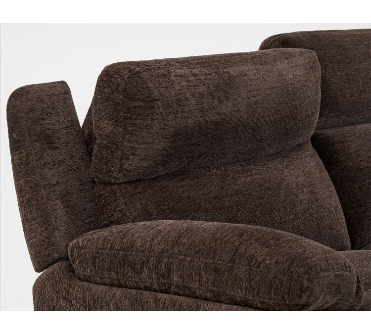 Gatlin Dual/Power Reclining, Fabric - Brown
