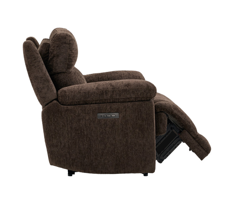 Gatlin Dual/Power Reclining, Fabric - Brown