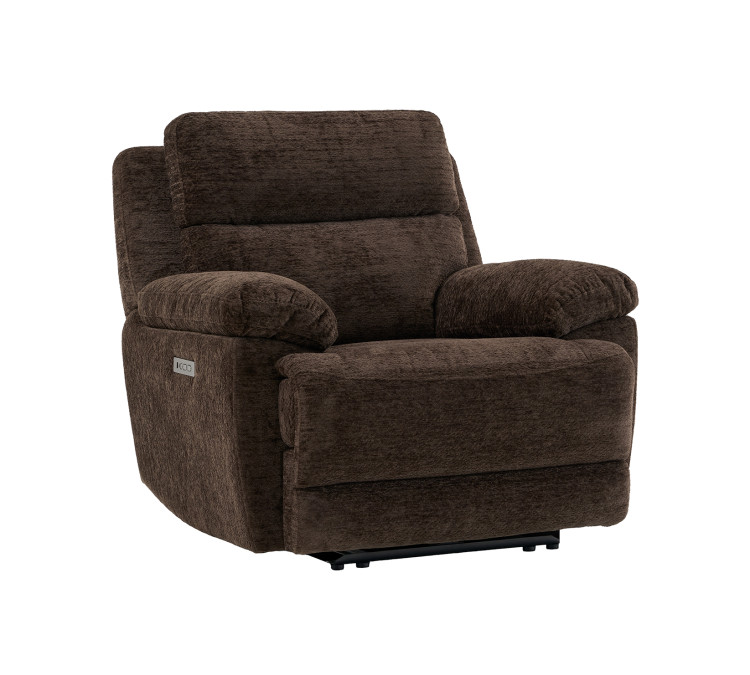 Gatlin Fabric Dual/Power Recliner - Brown