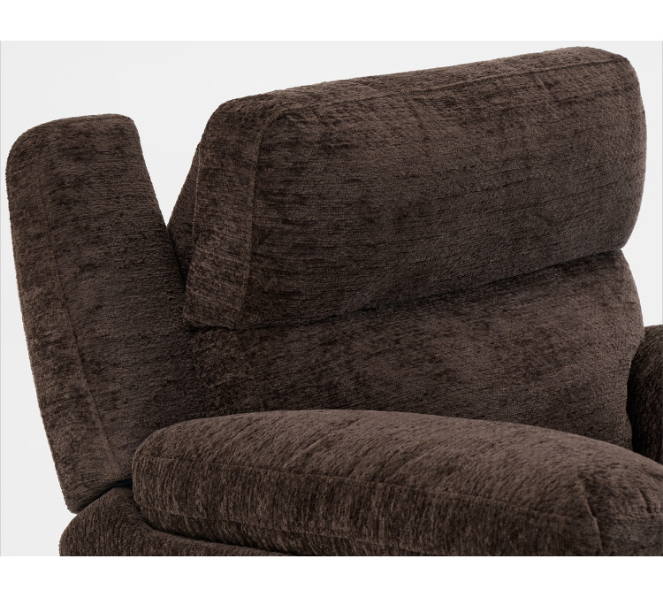 Gatlin Fabric Dual/Power Recliner - Brown