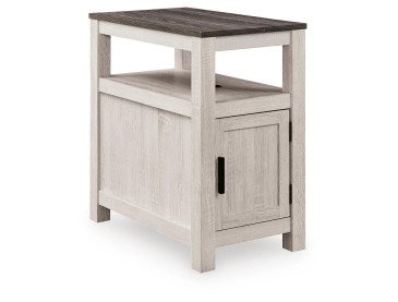 Fendenmore Chairside End Table - Brown Gray/Antique White