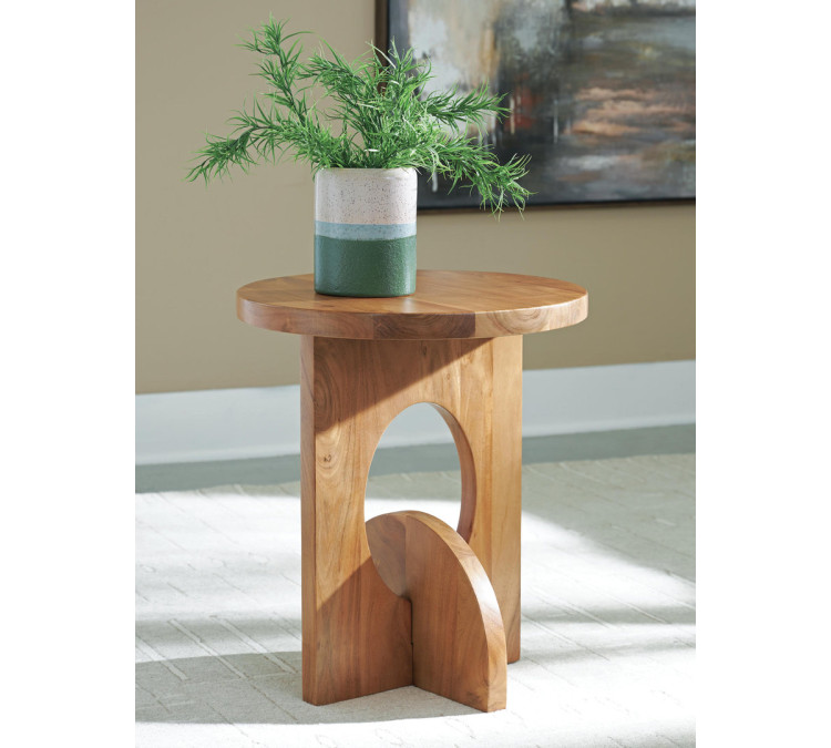 Hollbourne Accent Table - Brown