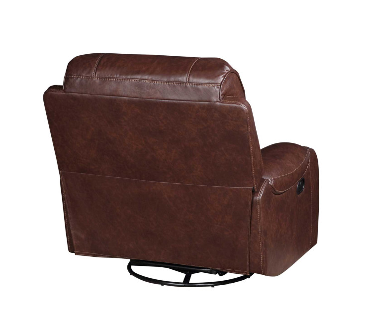 Keily Recliner, Manual Swivel, Glider - Brown