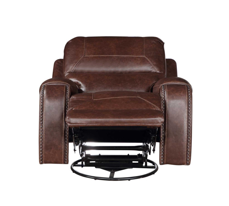 Keily Recliner, Manual Swivel, Glider - Brown