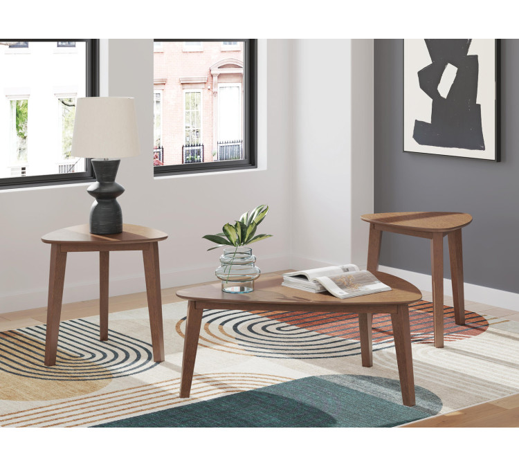 Lyncott Table (Set of 3) - Brown