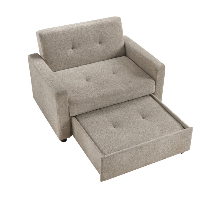 Noah Convertible Sleeper Chair/and/a/Half - Brown
