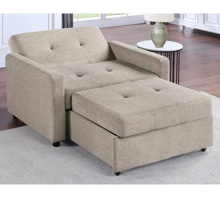 Noah Convertible Sleeper Chair/and/a/Half - Brown