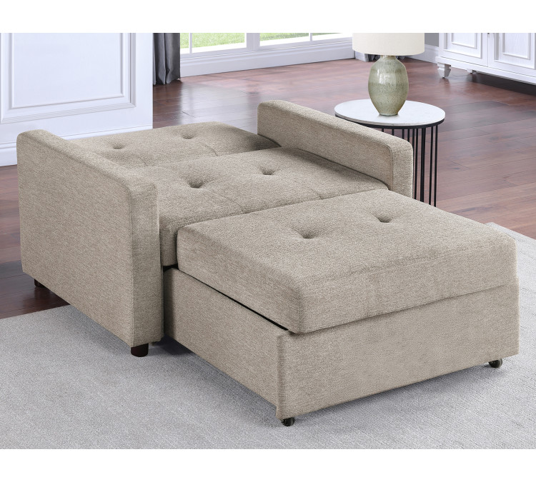 Noah Convertible Sleeper Chair/and/a/Half - Brown