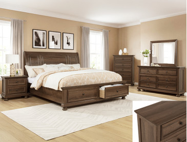 CLARIBELLE BEDROOM GROUP - QUEEN / Brown