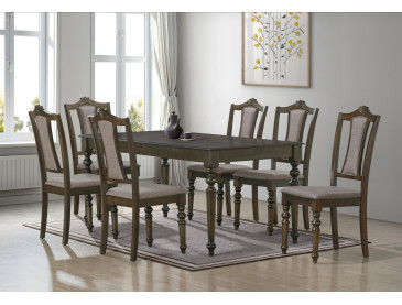 Salvatore – 7 Pcs Dining Set – Rustic