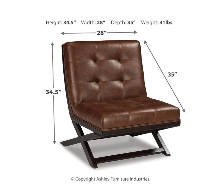Sidewinder Accent Chair - Brown