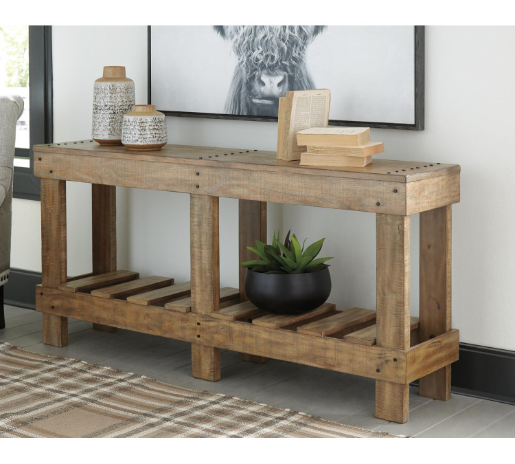 Susandeer Sofa/Console Table - Brown