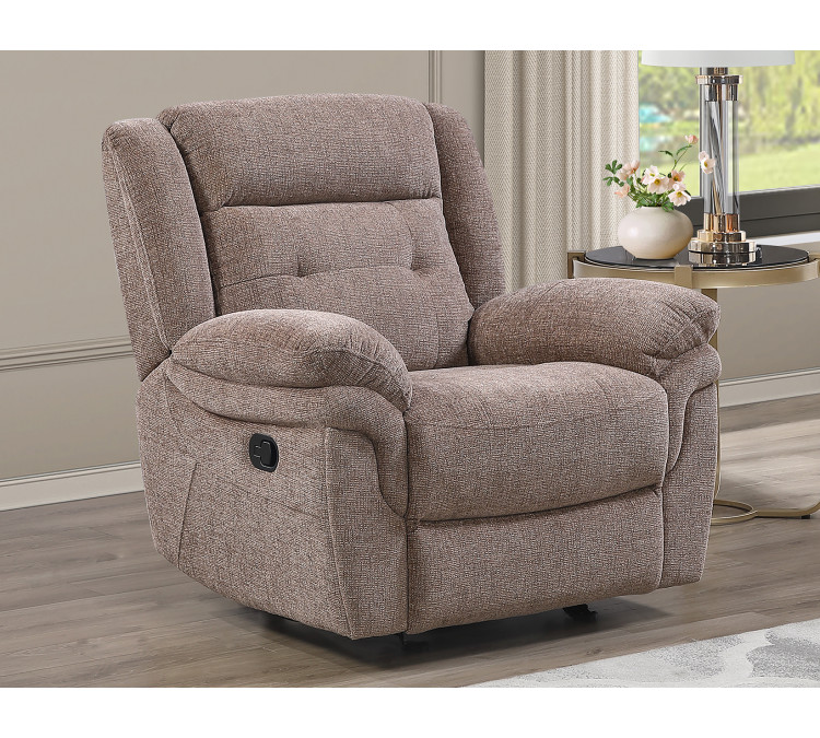 Sydney Glider Recliner, Manual - Brown