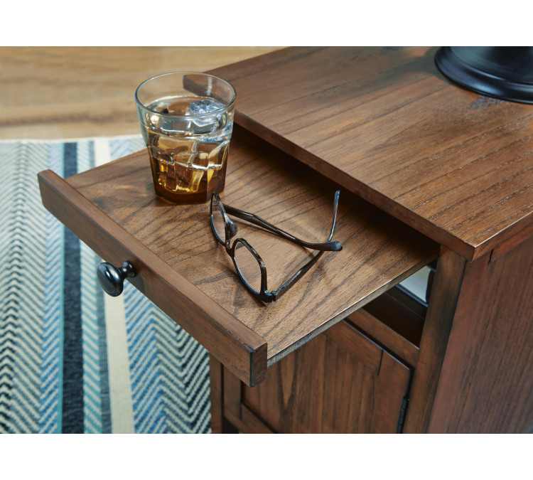 Treytown Chairside End Table - Brown