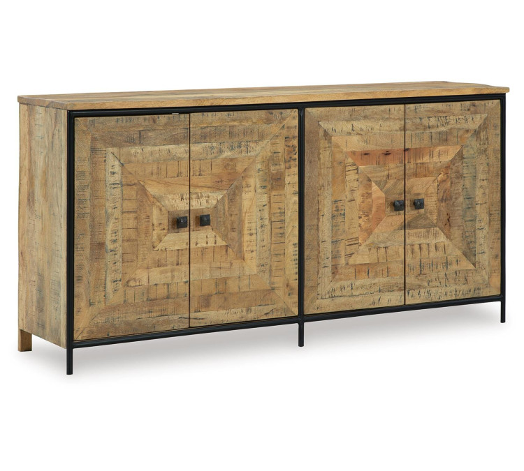 Camney Accent Cabinet - Brown/Black