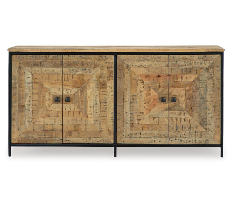 Camney Accent Cabinet - Brown/Black