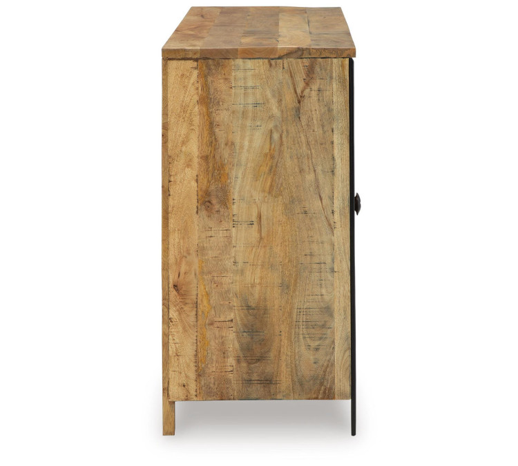 Camney Accent Cabinet - Brown/Black