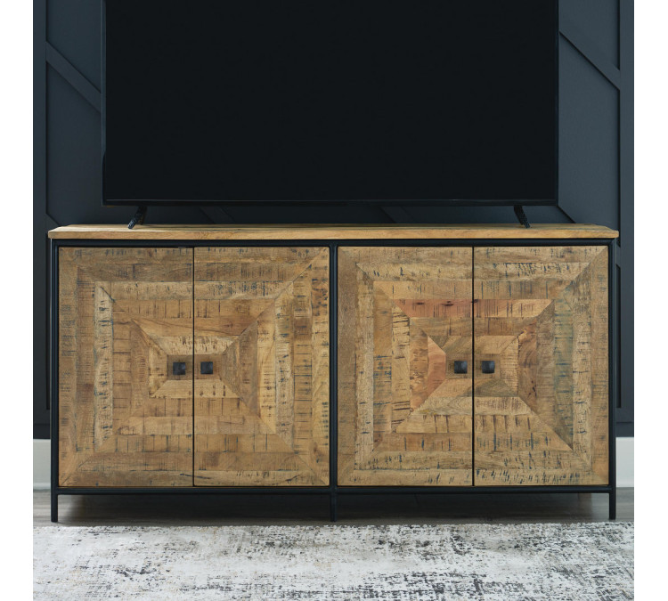 Camney Accent Cabinet - Brown/Black
