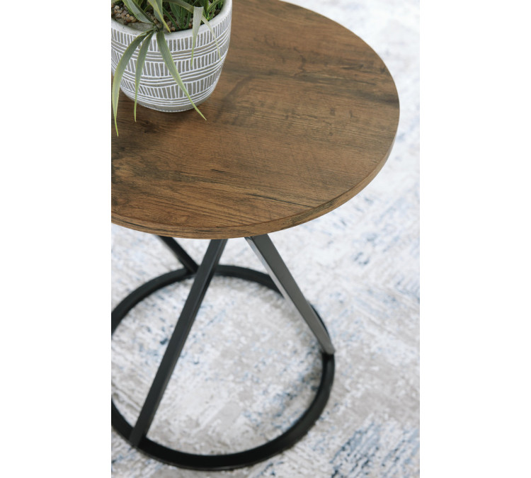 Cassbryn Table (Set of 3) - Brown/Black
